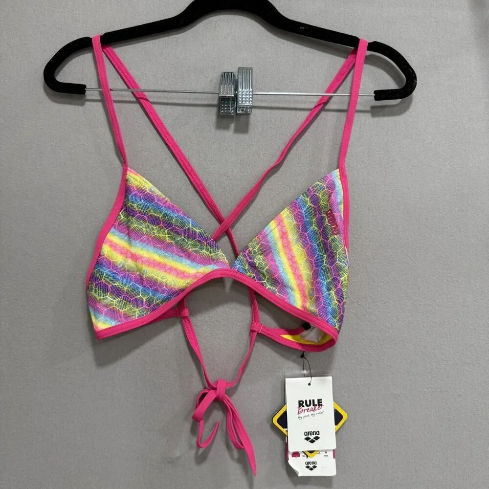 Arena Rule Breaker Bikini Top Womens XL Triangle Swimwear Polyester